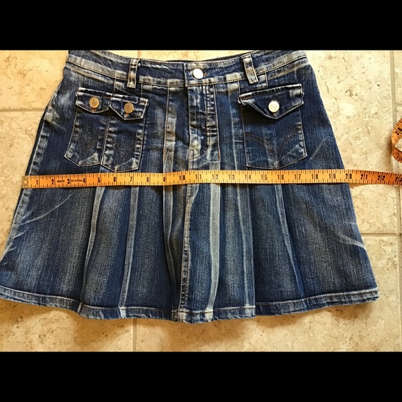 Dresses & Skirts - Denim Pleated Skirt